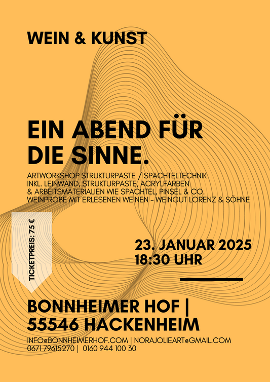 23.01.2025 - WEIN & KUNST / STRUKTURTECHNIK - Bonnheimer Hof - 18:30 Uhr